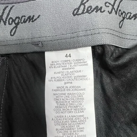 Ben Hogan Performance Golf Shorts Gray SZ 44 NWT Flat Front - Picture 4 of 5